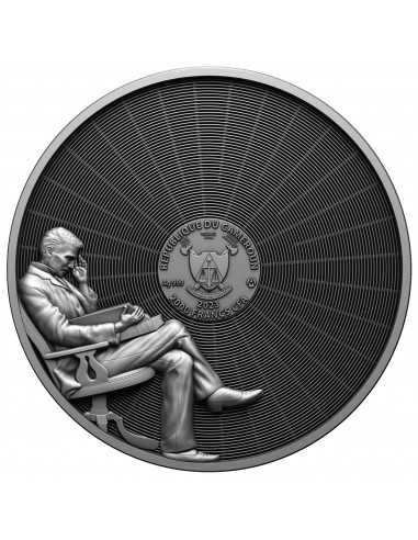 NIKOLA TESLA 2 Oz Silver Coin 2000 Francs Cameroon 2023 - Coins & More - Kamerun
