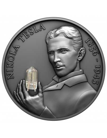 NIKOLA TESLA 2 Oz Silver Coin 2000 Francs Cameroon 2023 - Coins & More - Kamerun
