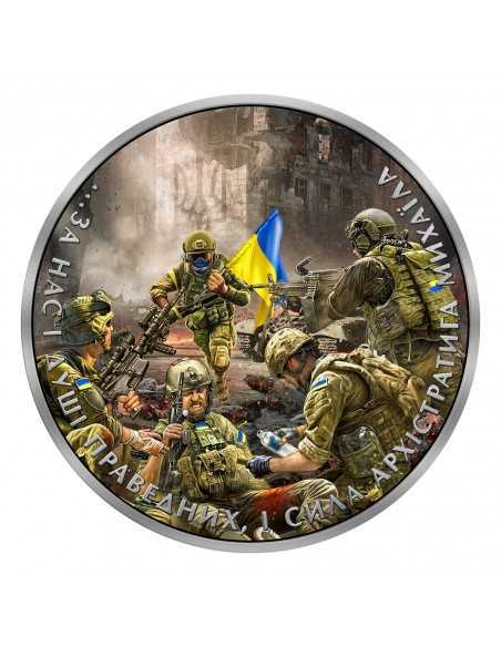 THE BATTLE OF AZOVSTAL 1 Oz Silver Coin 1 Hryvna Ukraine 2023 - Coins & More - Europa