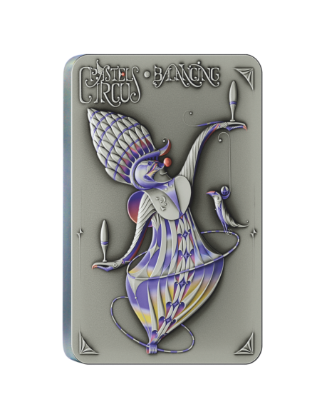 BALANCING Pastel Circus 2 Oz Silver Coin 5$ Niue 2023 - Coins & More - Niue