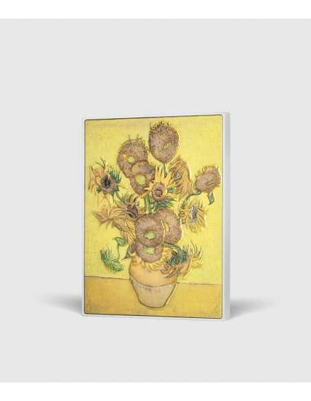 THE SUNFLOWERS 1889 By Vincent Van Gogh Colored 2.5 Oz Silver & 120g Copper Coin 10000 Francs Chad 2024 - Coins & More - Chad
