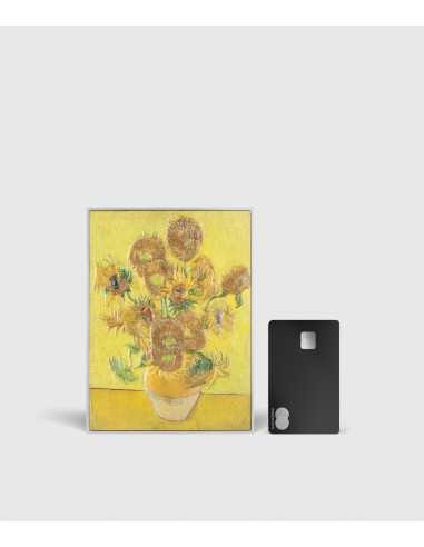 THE SUNFLOWERS 1889 By Vincent Van Gogh Colored 2.5 Oz Silver & 120g Copper Coin 10000 Francs Chad 2024 - Coins & More - Chad
