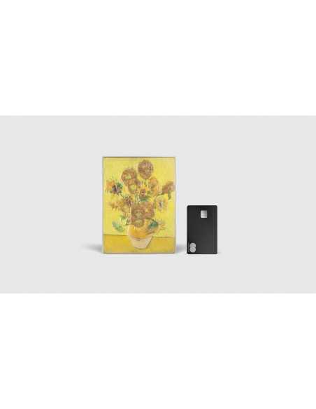 THE SUNFLOWERS 1889 By Vincent Van Gogh Colored 2.5 Oz Silver & 120g Copper Coin 10000 Francs Chad 2024 - Coins & More - Chad