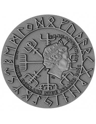 FREYDIS EIRIKSDOTTIR Vikings 2 Oz Silver Coin 5$ Niue 2021