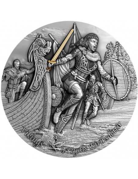 FREYDIS EIRIKSDOTTIR Vikings 2 Oz Silver Coin 5$ Niue 2021