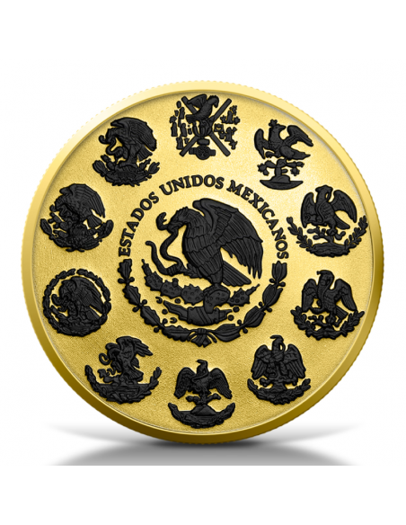 LIBERTAD Gold Black Platinum 1 Oz Silver Coin Mexico 2023 - Coins & More - Messico