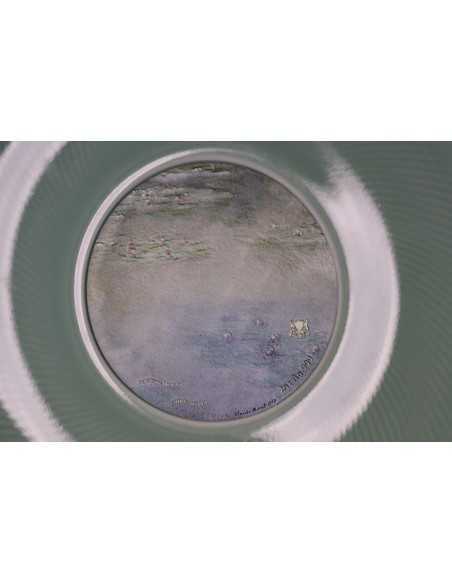 WATER LILIES 1907 By Claude Monet 2 Oz Silver Coin 10000 CFA Francs Tchad 2024 - Coins & More - Chad