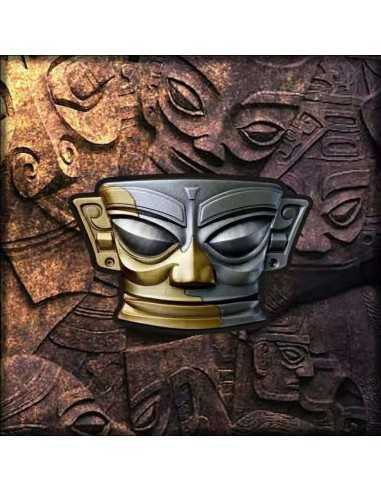 MYSTERIES OF THE WORLD Latitude 30 North Mask 2 Oz Silver Coin 5$ Niue 2021 - Coins & More - Niue