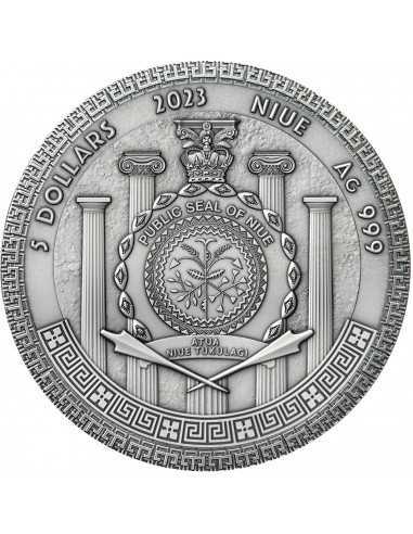 IDES OF MARCH Assassination of Julius Caesar Famous Assassinations 2 Oz Silver Coin 5$ Niue 2023 - Coins & More - Niue