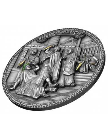 IDES OF MARCH Assassination of Julius Caesar Famous Assassinations 2 Oz Silver Coin 5$ Niue 2023 - Coins & More - Niue