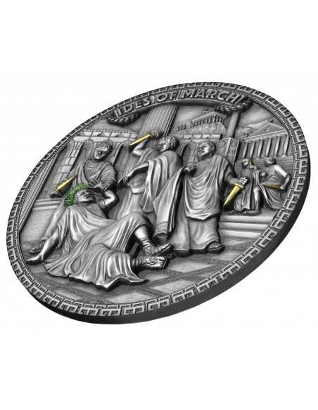 IDES OF MARCH Assassination of Julius Caesar Famous Assassinations 2 Oz Silver Coin 5$ Niue 2023 - Coins & More - Niue