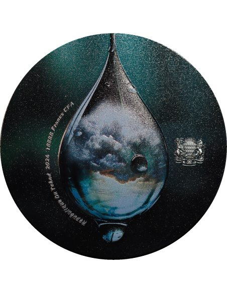 DRAGON OF RAIN AND CLOUD Black Depths Obsidian Black 9 Dragons Series 5 Oz Silver Coin 18888 Francs Chad 2024 - Coins & More ...