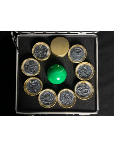 DRAGON OF RAIN AND CLOUD Black Depths Obsidian Black 9 Dragons Series 5 Oz Silver Coin 18888 Francs Chad 2024 - Coins & More ...