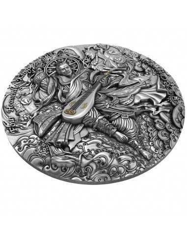 CHIGUOTIAN Four Heavenly Kings 2 Oz Silver Coin 5$ Niue 2021 - Coins & More - Niue