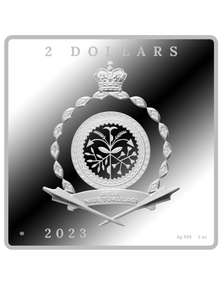 IRISES 170th Anniversary of Vincent van Gogh 2 Oz Silver Coin 2$ Niue 2023