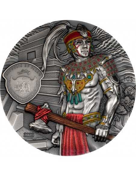 MAYANS Lost Civilizations 2 Oz Silver Coin 10$ Palau 2023 - Coins & More - Palau