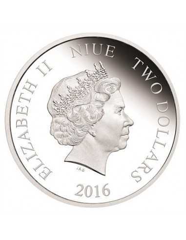 HAN SOLO Star Wars Classic 1 oz Silver Proof Coin 2$ Niue 2016 - Coins & More - Niue