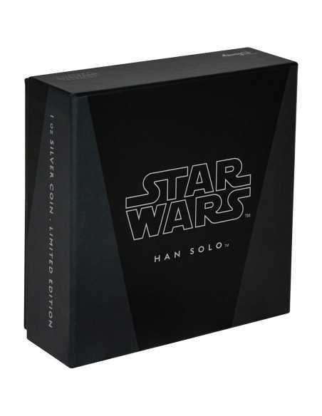 HAN SOLO Star Wars Classic 1 oz Silver Proof Coin 2$ Niue 2016 - Coins & More - Niue