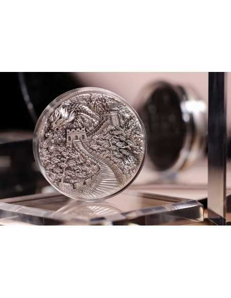 DRAGON AWAKENING AND THE GREAT WALL 5 Oz Silver Coin 10$ Niue 2024 - Coins & More - Niue