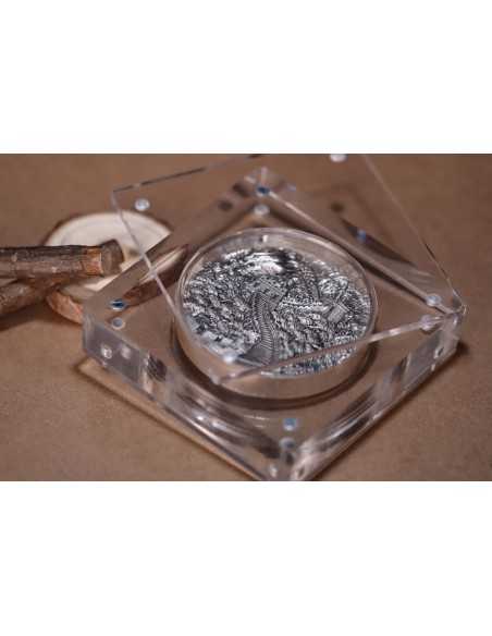 DRAGON AWAKENING AND THE GREAT WALL 5 Oz Silver Coin 10$ Niue 2024 - Coins & More - Niue