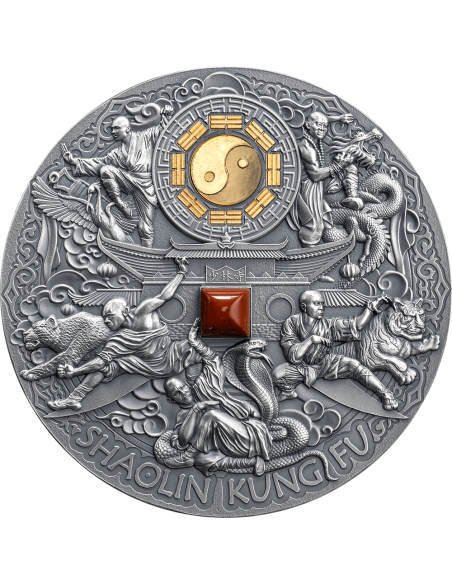 SHAOLIN KUNG FU Martial Art Styles 5 Oz Silver Coin 10$ Niue 2024 - Coins & More - Niue