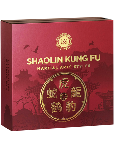 SHAOLIN KUNG FU Martial Art Styles 5 Oz Silver Coin 10$ Niue 2024 - Coins & More - Niue