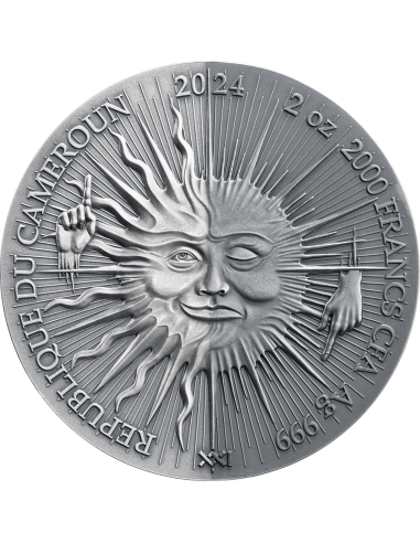 WEREWOLF 2 Oz Silver Coin 2000 Francs Cameroon 2024 - Coins & More - Cameroon