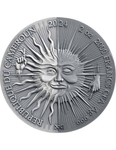 WEREWOLF 2 Oz Silver Coin 2000 Francs Cameroon 2024 - Coins & More - Cameroon