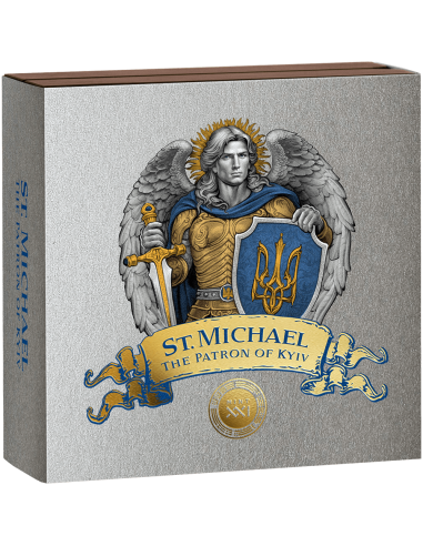 ST. MICHAEL THE PATRON OF KYIV 5 Oz Silver Coin 10$ Niue 2024 - Coins & More - Niue