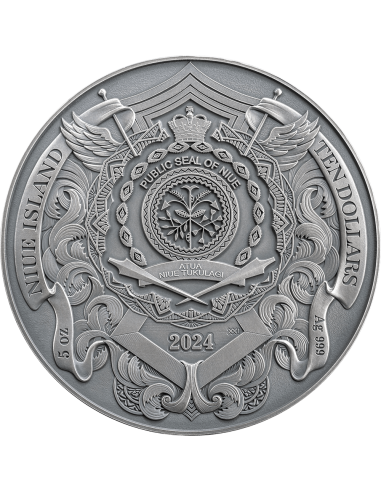 ST. MICHAEL THE PATRON OF KYIV 5 Oz Silver Coin 10$ Niue 2024 - Coins & More - Niue