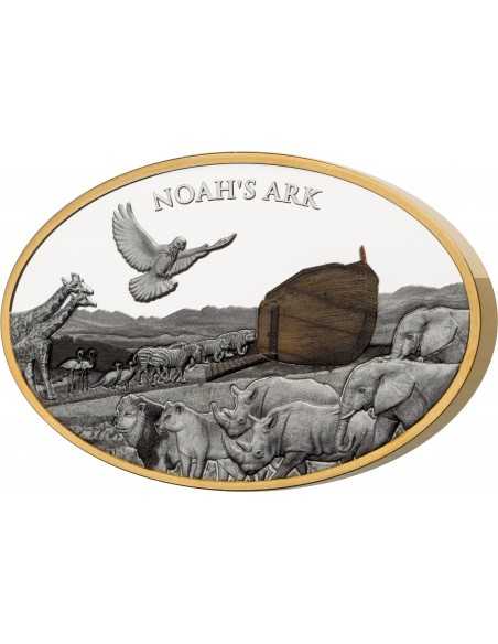 NOAH'S ARK 3 Oz Silver Coin 10$ Dollars Solomon Islands 2021 - Coins & More - Îles Salomons
