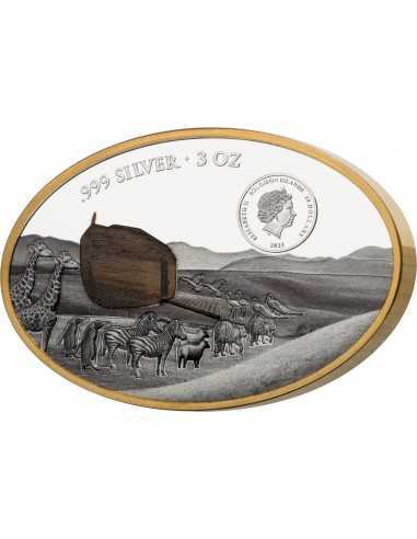 NOAH'S ARK 3 Oz Silver Coin 10$ Dollars Solomon Islands 2021 - Coins & More - Îles Salomons