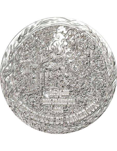 INFERNO TITAN 2 Oz Silver Coin 2000 Francs Cameroon 2024 - Coins & More - Camerún