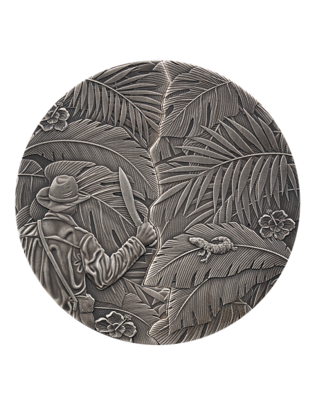 EL DORADO Sliding Door Technique 5 Oz Silver Coin 5$ Barbados 2024 - Coins & More - Barbade