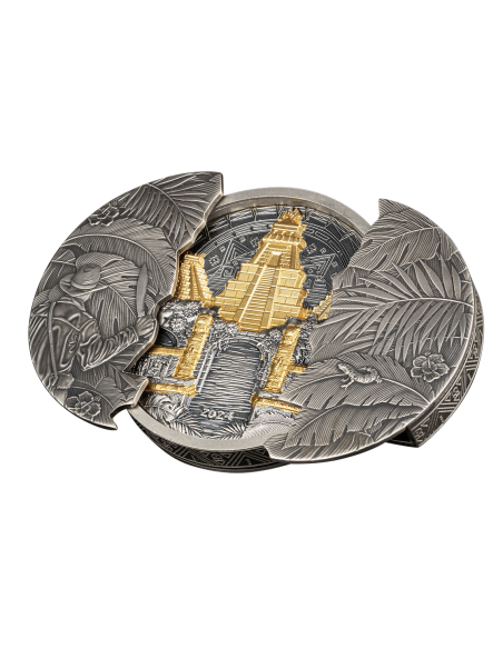 EL DORADO Sliding Door Technique 5 Oz Silver Coin 5$ Barbados 2024 - Coins & More - Barbade