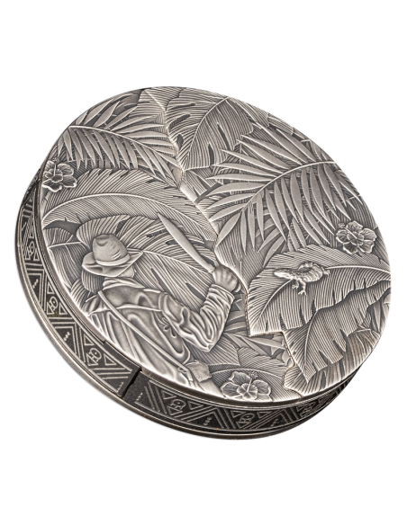 EL DORADO Sliding Door Technique 5 Oz Silver Coin 5$ Barbados 2024 - Coins & More - Barbade