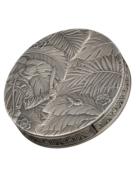 EL DORADO Sliding Door Technique 5 Oz Silver Coin 5$ Barbados 2024 - Coins & More - Barbade