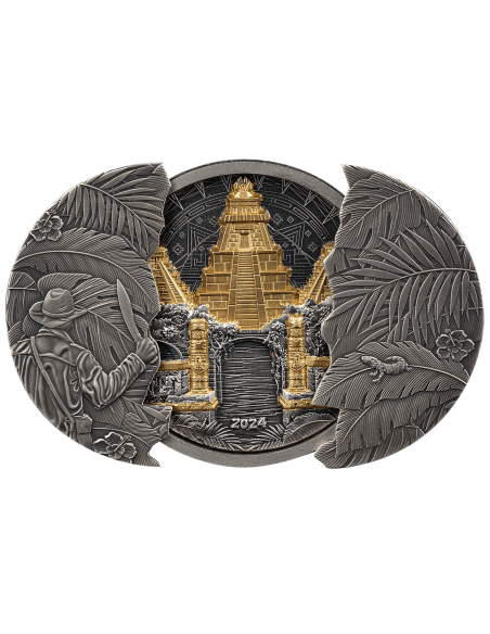 EL DORADO Sliding Door Technique 5 Oz Silver Coin 5$ Barbados 2024 - Coins & More - Barbade