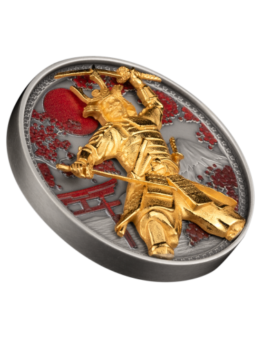 SAMURAI 5 Oz Silver Coin 10$ Samoa 2024