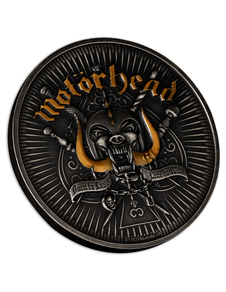 MOTORHEAD 1 Oz Silver Coin 5$ Barbados 2024 - Coins & More - Barbados