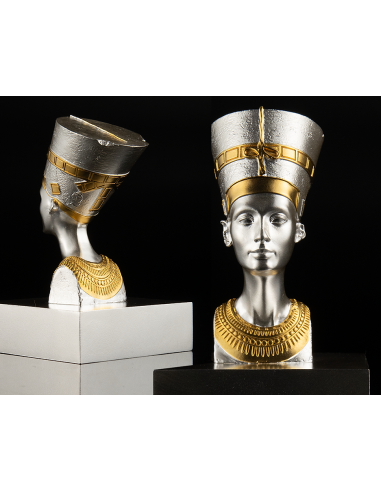 NEFERTITI BUST 3D 5 Oz Silver Coin 10$ Samoa 2024 - Coins & More - Samoa