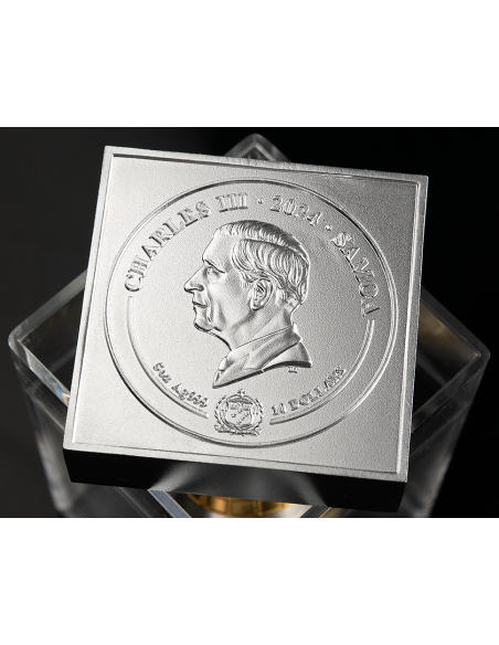 NEFERTITI BUST 3D 5 Oz Silver Coin 10$ Samoa 2024 - Coins & More - Samoa