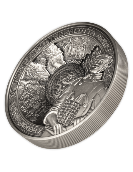 TERRACOTTA ARMY 1 Kg Silver Coin 25$ Samoa 2024 - Coins & More - Samoa