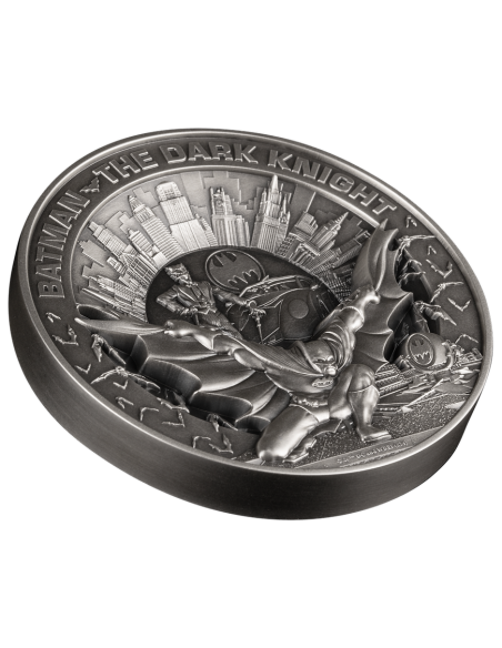 BATMAN The Dark Knight 10 Oz Silver Coin 10$ Barbados 2024 - Coins & More - Barbade