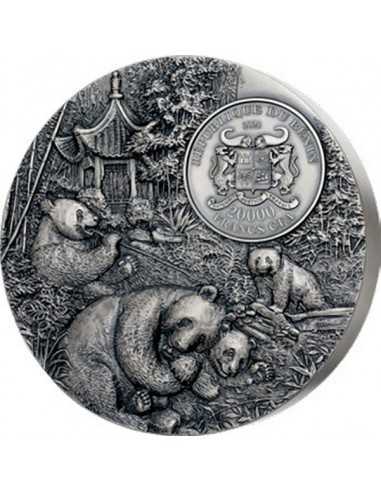 PANDA Relief Magnifique 2 Kg Kilo Silver Coin 20000 Francs Benin 2024 - Coins & More - Africa