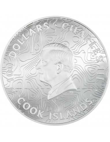 GRAND CANYON Topography 1Kg Kilo Edition Silver Coin 100$ Cook Islands 2024 - Coins & More - Isole Cook