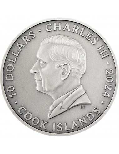 THE BOOK OF SOULS Iron Maiden 2 Oz Silver Coin 10$ Cook Islands 2024 - Coins & More - Cookinseln
