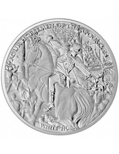 WHITE HORSE Four Horsemen Of The Apocalypse 1 Oz Silver Bullion Coin - Coins & More - Argento