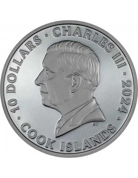 MOTORBIKE Journey 2 Oz Silver Coin 10$ Cook Islands 2024 - Coins & More - Îles Cook