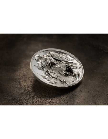 IRON KNIGHT 5 Oz Silver Coin 25$ Cook Islands 2024 - Coins & More - Cookinseln